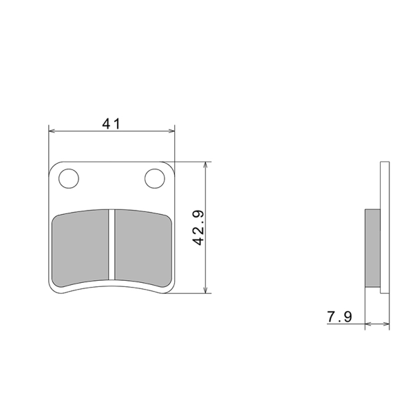 Plaquettes de frein Nissin A0420 Premium semi-métallique 2P-246NS