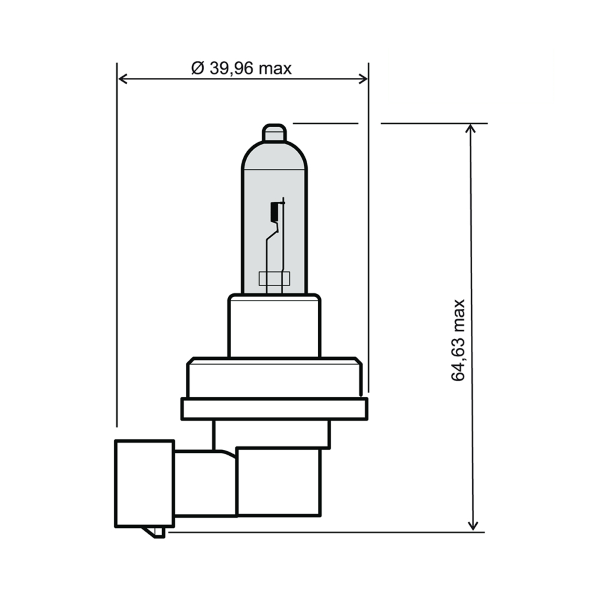 Ampoule RMS H8 12V 35W bleu