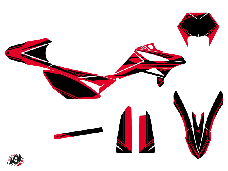 Kit Décoration 50 cc FIRENZE Beta RR 50 Enduro Rouge Noir KUTVEK - vue 3