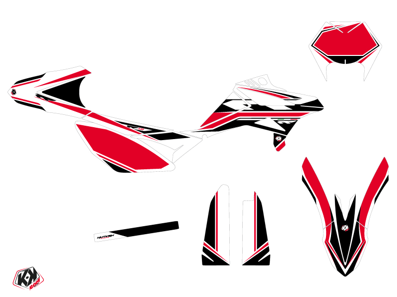 Kit décoratif 50cc Beta RR 50 Enduro Firenze blanc rouge noir Kutvek - vue 3