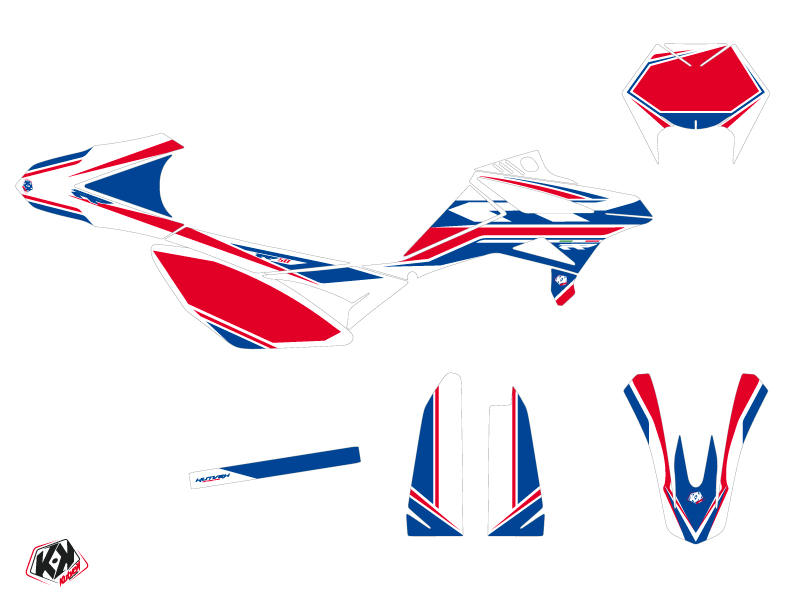 Kit Décoration KUTVEK 50cc Beta RR 50 Motard Blanc Rouge Bleu Firenze - vue 2