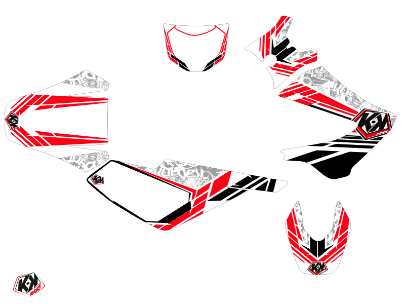 Kit Déco 50cc Spirit Derbi DRD Xtreme Rouge KUTVEK - vue 2