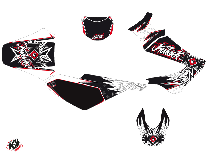 Kit Déco 50cc Demon Derbi DRD Xtreme Rouge KUTVEK - vue 2