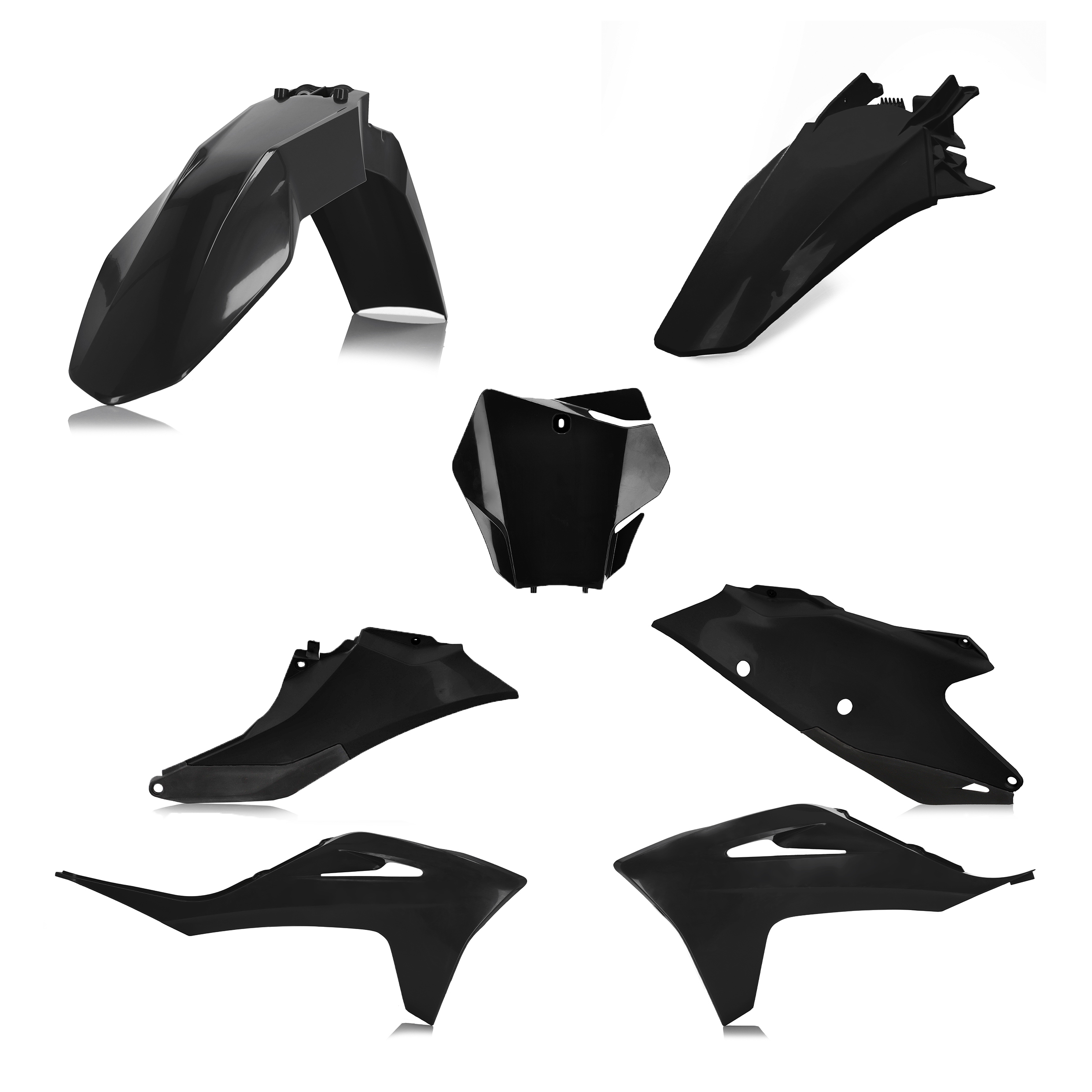Kit plastique Cycra 5 éléments GAS GAS MC 21 noir