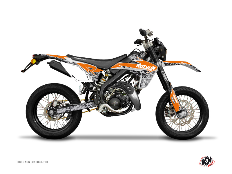 Kit Déco 50cc Predator Rieju MRT 50 Orange KUTVEK