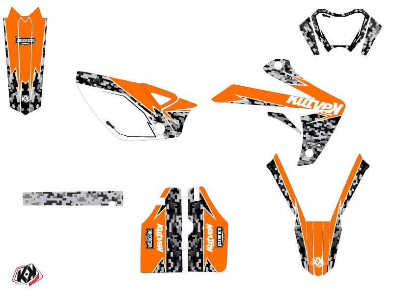Kit Déco 50cc Predator Rieju MRT 50 Orange KUTVEK - vue 2