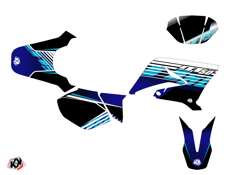 Kit Déco 50cc Flow Yamaha DT 50 Bleu KUTVEK - vue 2