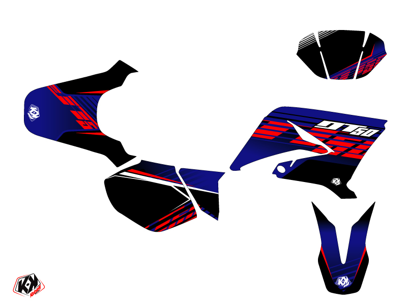 Kit Décoration 50cc Flow KUTVEK Yamaha DT 50 Rouge - vue 2