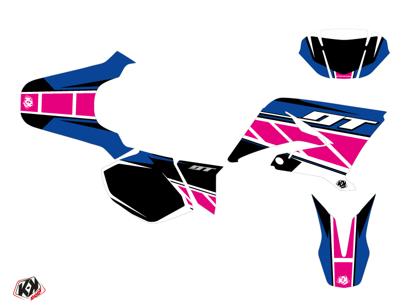 Kit Décoration 50cc Replica Yamaha DT 50 Rose KUTVEK - vue 2