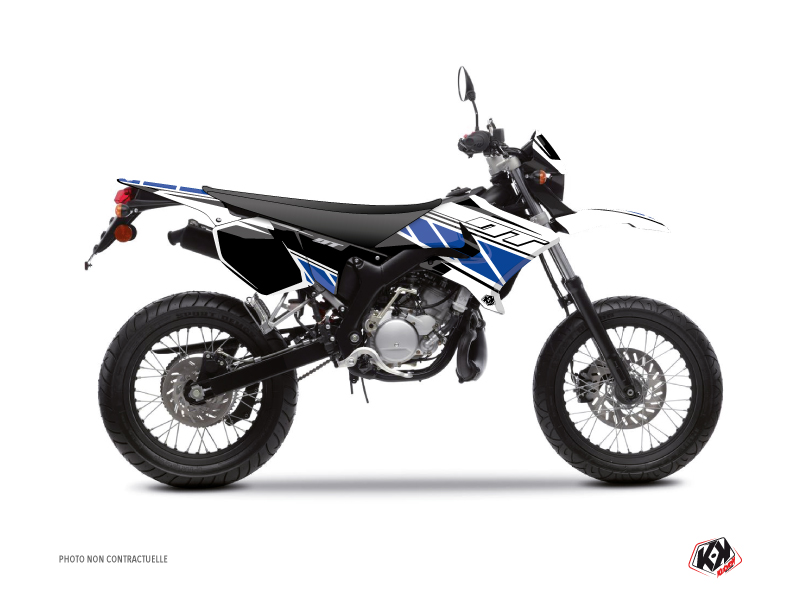 Kit Déco 50cc Replica Yamaha DT 50 Blanc Bleu KUTVEK