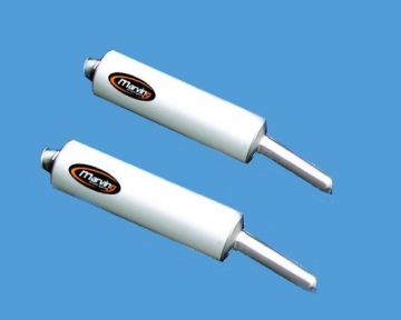 Silencieux Marving Superline ST4/ST4S Small Oval Alu homologués - Paire