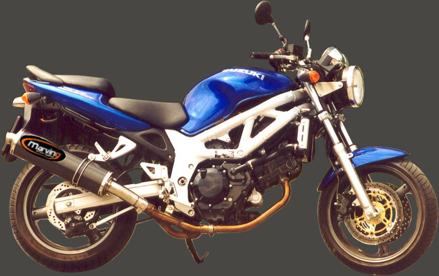 Silencieux Marving Superline SV 650 1999/2002 Big Oval Carbone Homologué