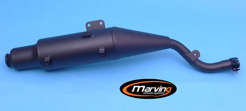 Silencieux Marving EDR XT 400/500 2 Amortisseurs Noir Non Homologué - vue 2