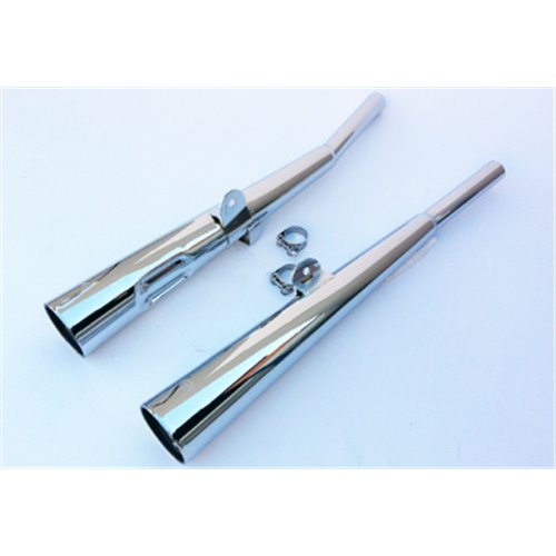Silencieux Marving Z400G/Z440 chromés homologués - Paire