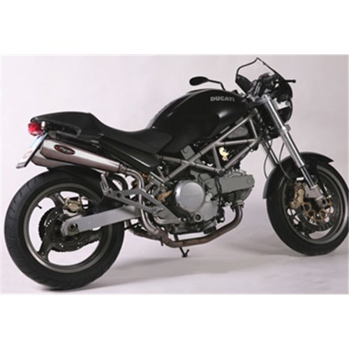 Silencieux Marving Racing Steel Monster 600 homologué position haute inox coniques embout Ø110
