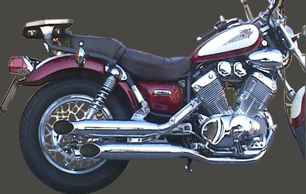 Silencieux Marving Pot XV 535 Virago Ligne Complète Legend Turn Out Chromés
