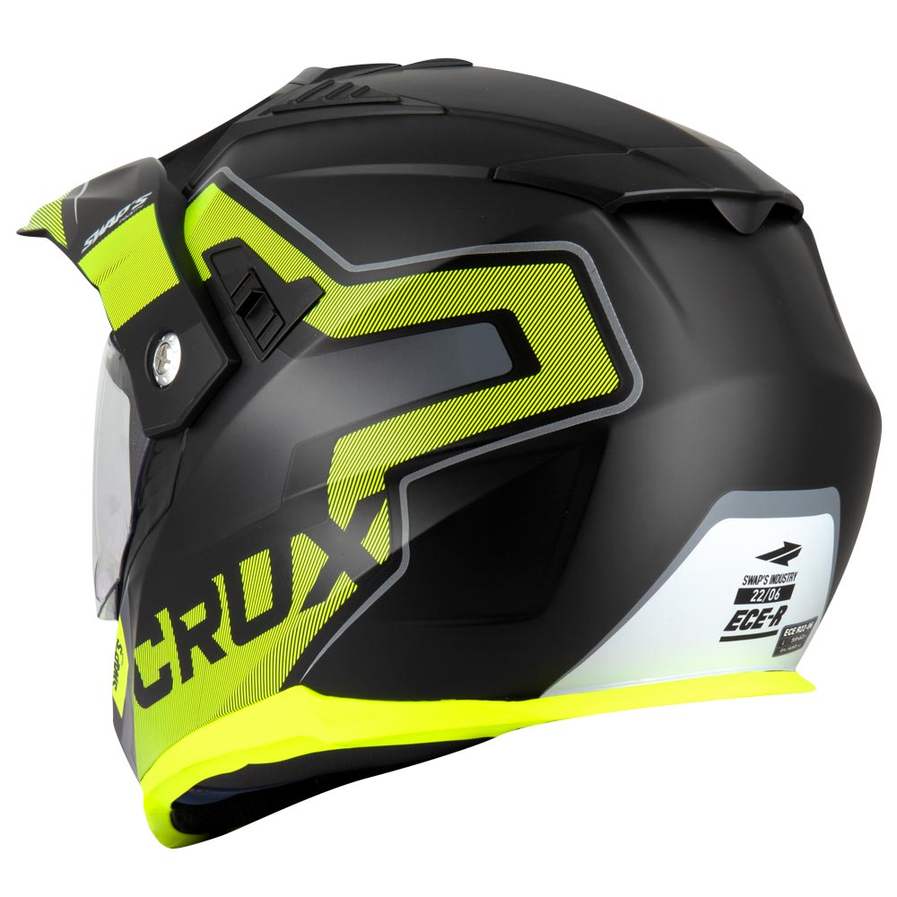 Casque Enduro S789 Noir Jaune Swaps - vue 2