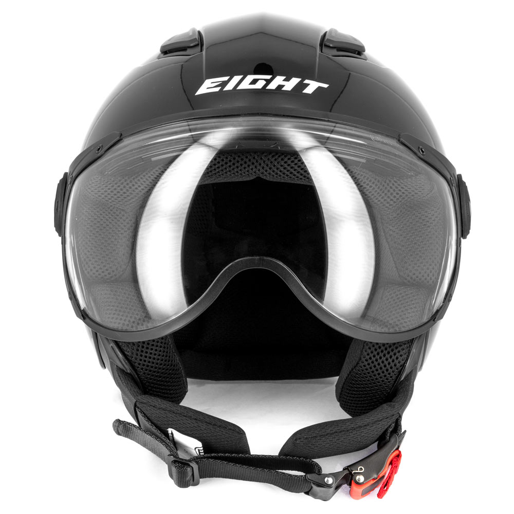 Casque Jet Eight S779 LEOV Noir Brillant L 22.06 - vue 2