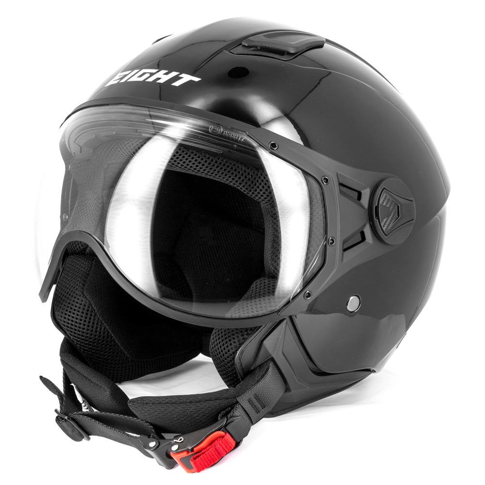 Casque Jet Eight S779 LEOV Noir Brillant XL 22.06