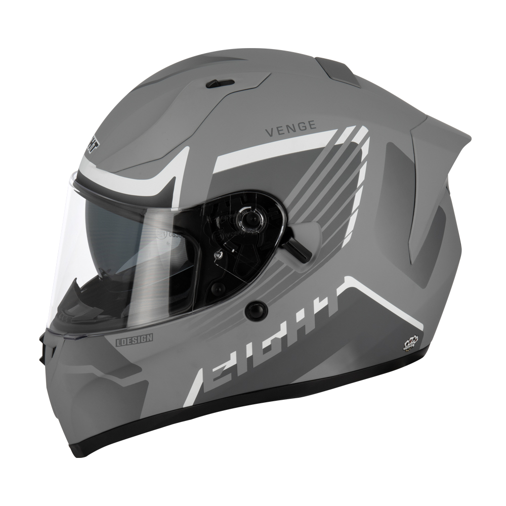 Casque Intégral Eight S441 Vengé Grismat XS + Pinlock - vue 3