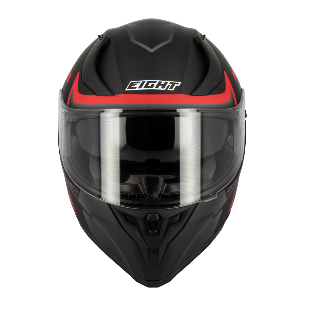 Casque intégral Eight S441 Venge noir rouge XXL + Pinlock - vue 2
