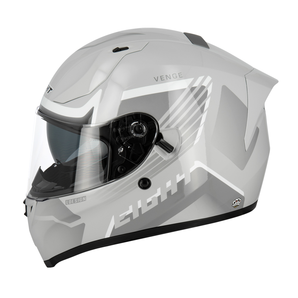 Casque intégral Eight Integral S441 VENGE Gris XL + Pinlock - vue 3
