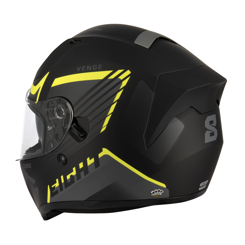 Casque intégral Eight S441 Venge noir XXL avec Pinlock - vue 4