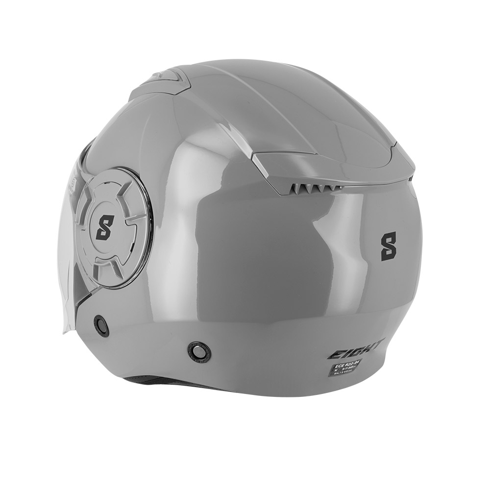 Casque Jet Eight S749 Gris M - vue 3