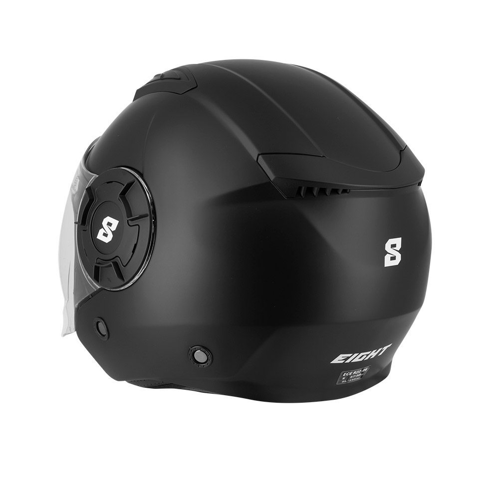 Casque Jet Eight S749 Noir Mat XL - vue 3
