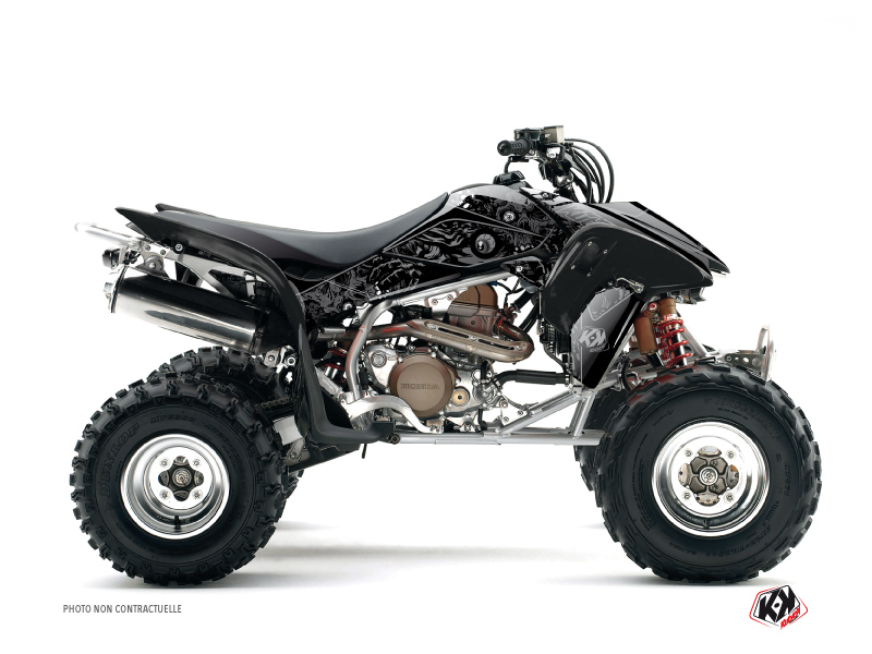 Kit Déco Quad Zombies Dark Honda TRX 450 Noir (2004-2005)