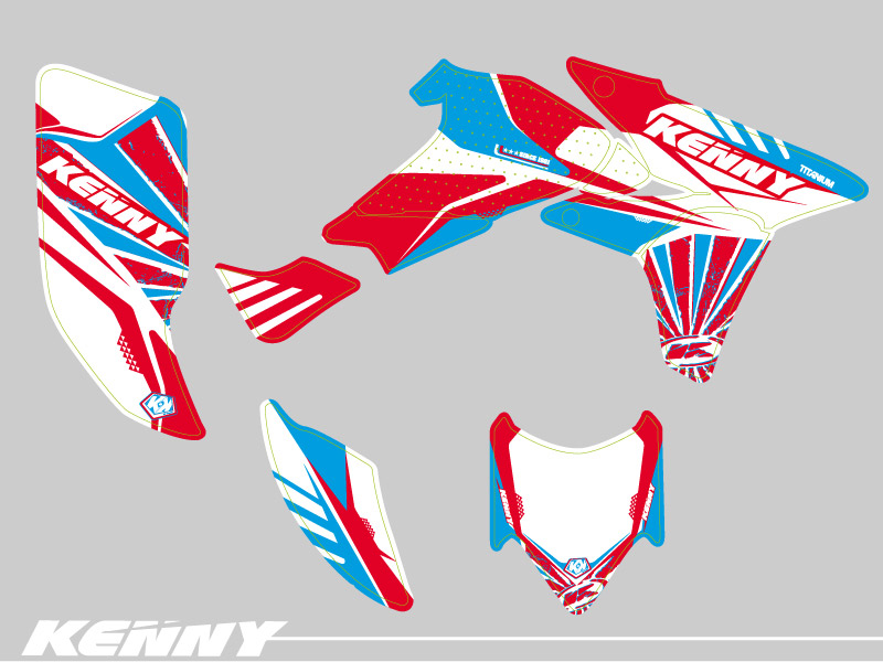 Kit Déco Quad Kenny Honda 450 TRX 2006-2007 - vue 2