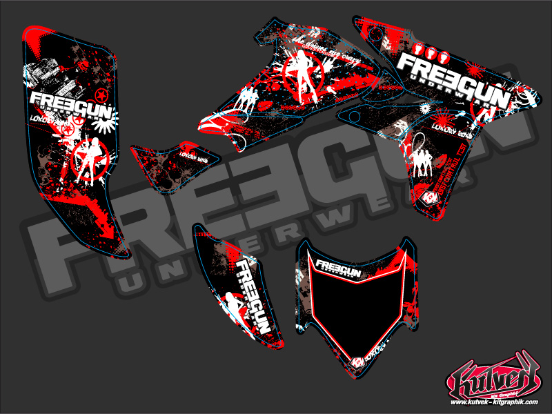Kit Déco Quad Freegun Honda 450 TRX (2006-2007) KUTVEK - vue 2