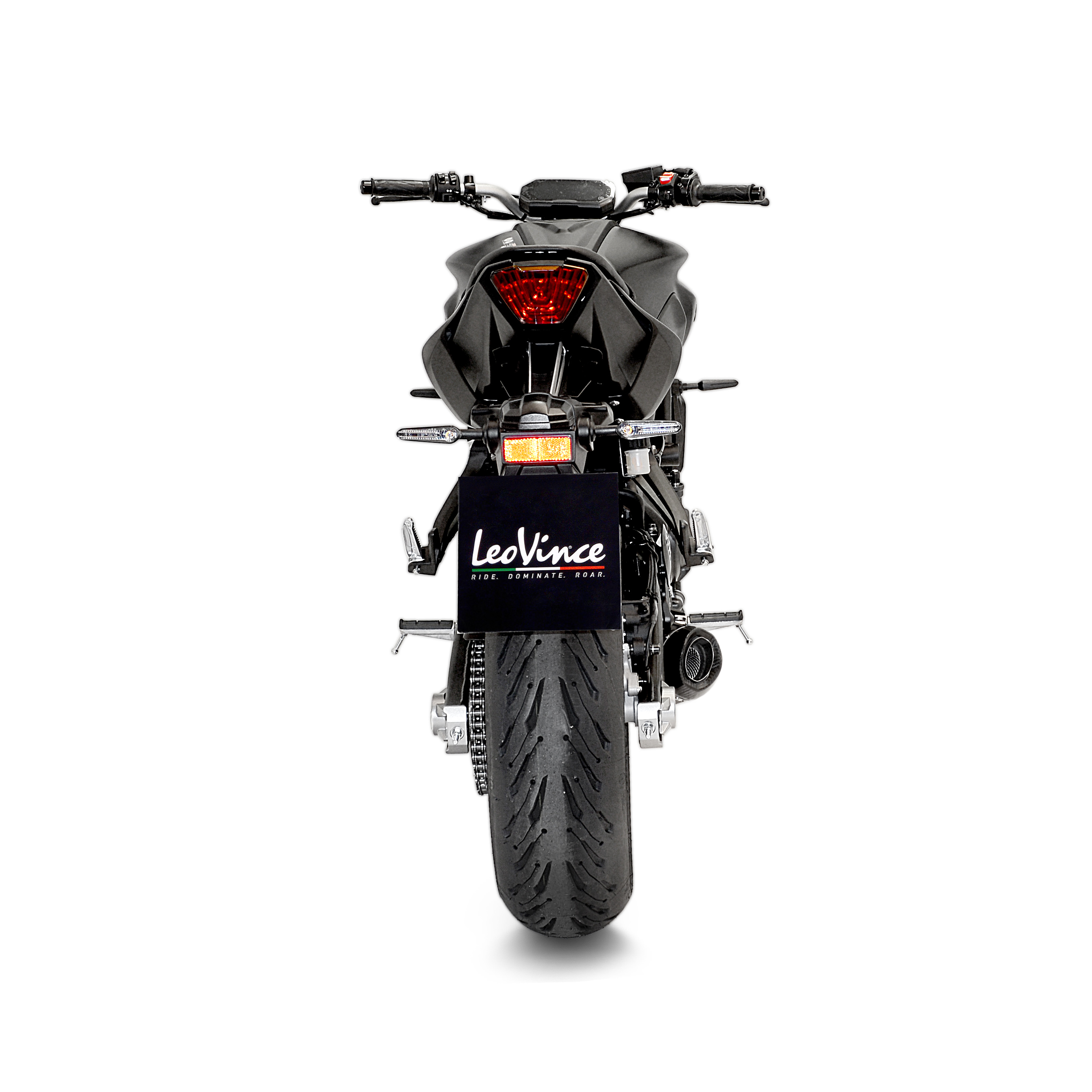 Ligne complète LV One Evo MT-07 Leovince non homologuée - vue 3