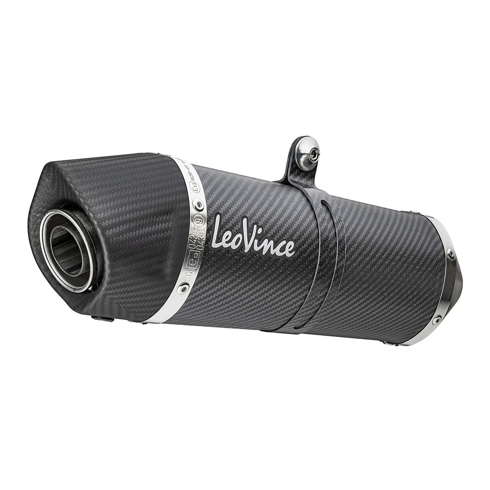 Silencieux Leovince LV One Evo Carbon Fiber XL 750 Transalp Urban Easy Travel Travel Edition 2023 homologué - vue 2