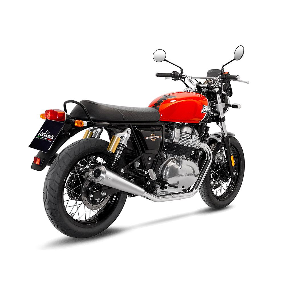 2 Silencieux Leovince Classic Racer Continental GT 650 / Interceptor 650 - Non homologué - vue 2