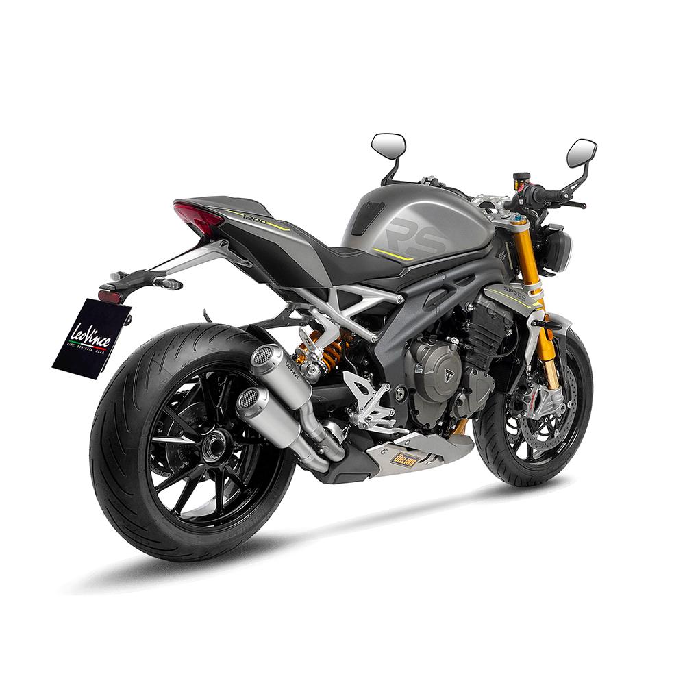 2 Silencieux LV-10 Triumph Speed Triple 1200 RR/RS homologués Leovince - vue 7