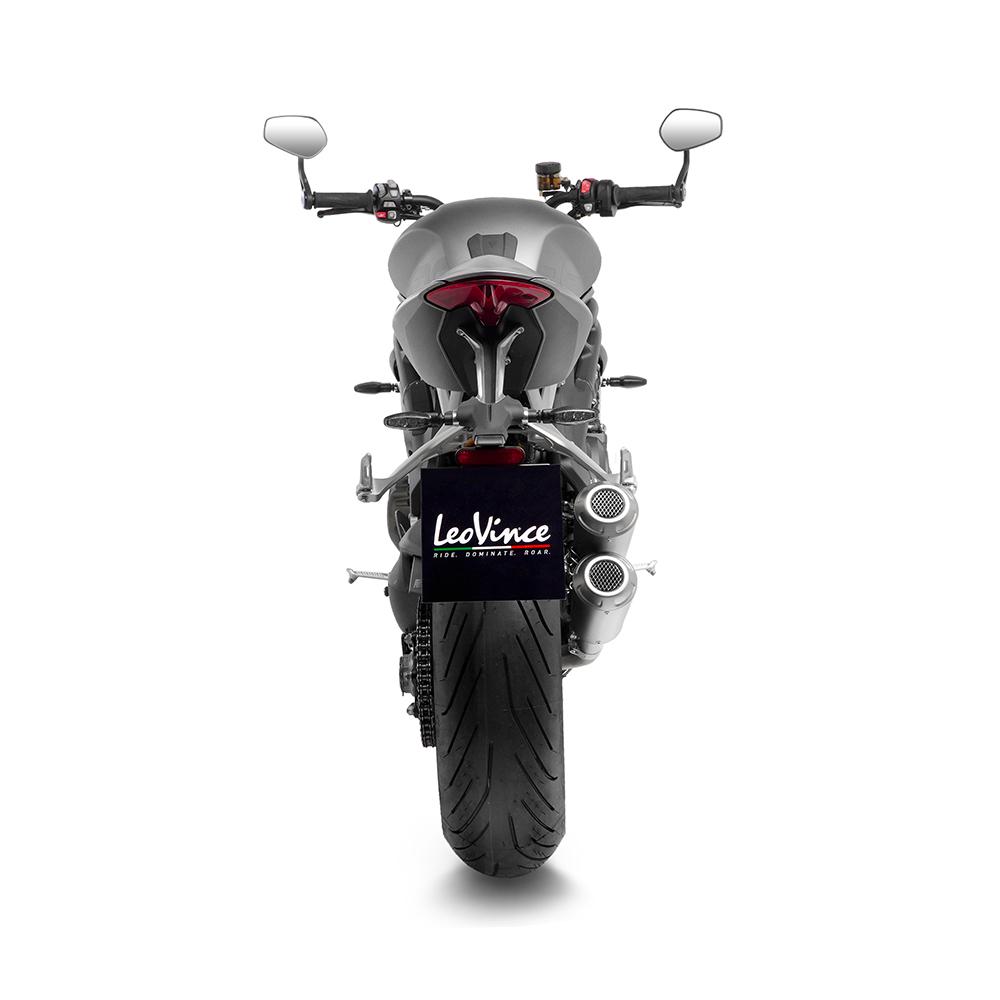 2 Silencieux LV-10 Triumph Speed Triple 1200 RR/RS homologués Leovince - vue 8