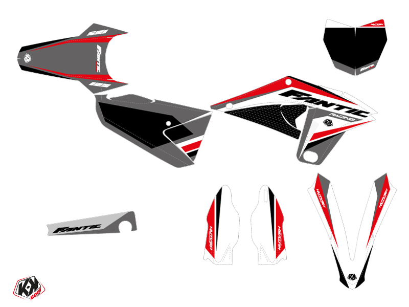 Kit Décoration Moto Cross Mantova Fantic 125 XX Noir KUTVEK - vue 2