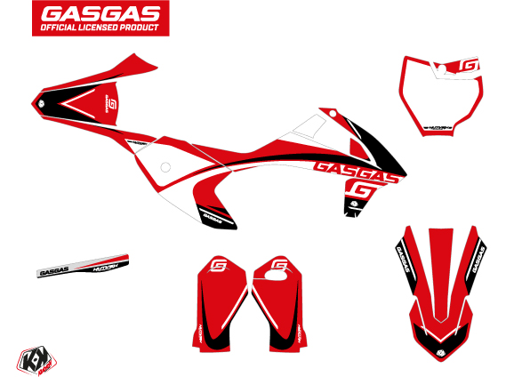 Kit Plastiques Déco Moto Cross Rush GASGAS MC-E 5 Noir KUTVEK - vue 2