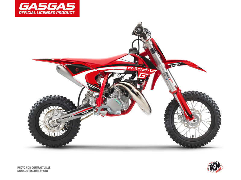Kit décoration moto cross KUTVEK GASGAS MC 50 noir Rush