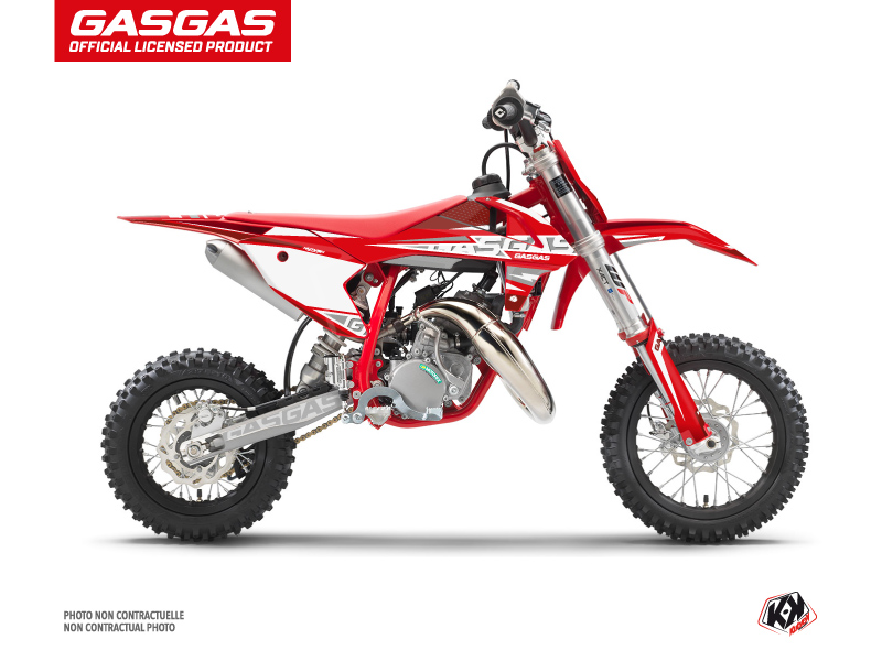 Kit Déco Moto Cross Flash GASGAS MC 50 Rouge KUTVEK