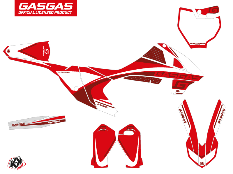 Kit de carénage KUTVEK GASGAS MC 65 Rush rouge - vue 2