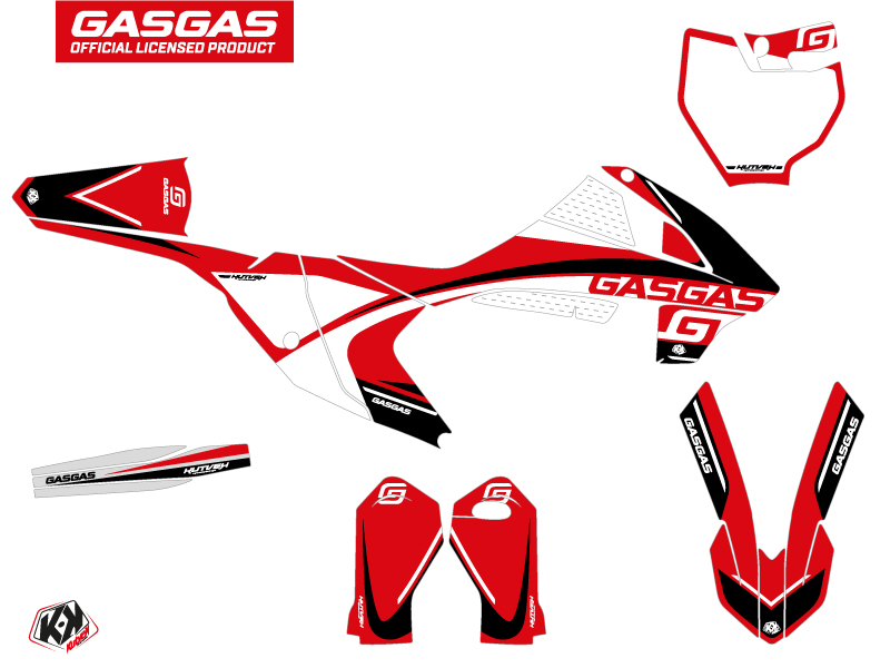 Kit Décoration Moto Cross Rush GASGAS MC 65 Noir KUTVEK - vue 2