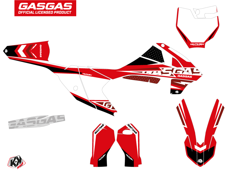 Kit de plastiques motocross KUTVEK GASGAS MC 65 Noir Flash - vue 2