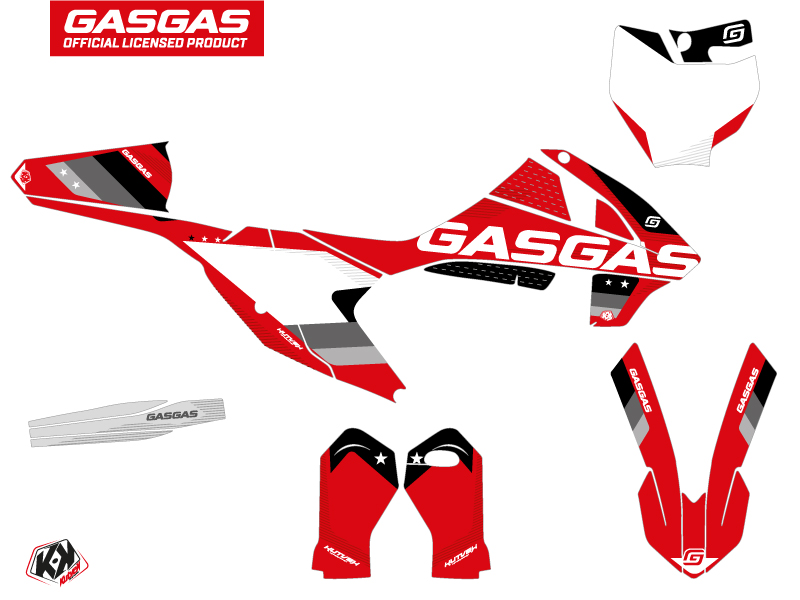 Kit de décoration moto cross GASGAS MC 65 Noir KUTVEK - vue 2