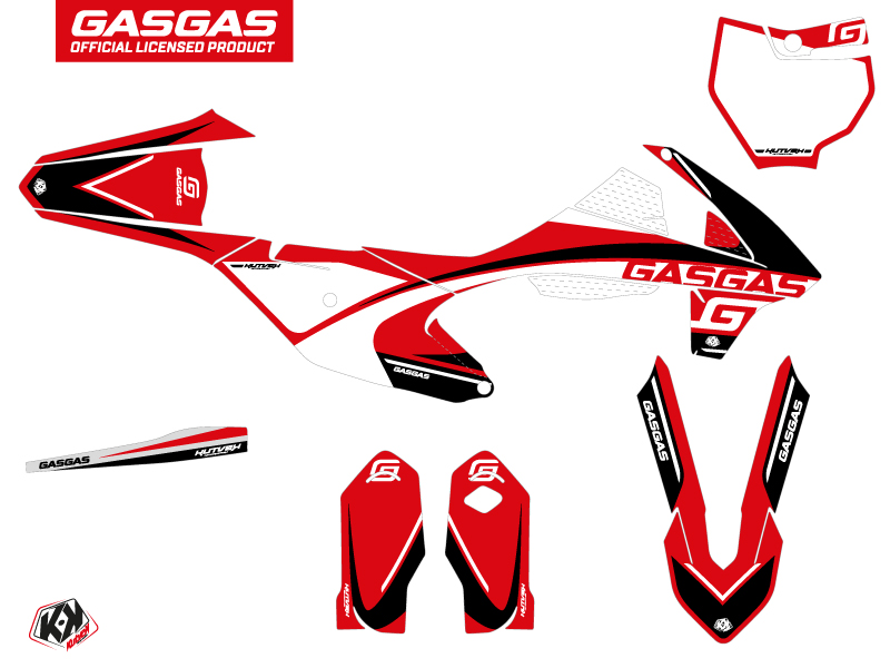 Kit Décoration Moto Cross Rush GASGAS MC 85 Noir KUTVEK - vue 2