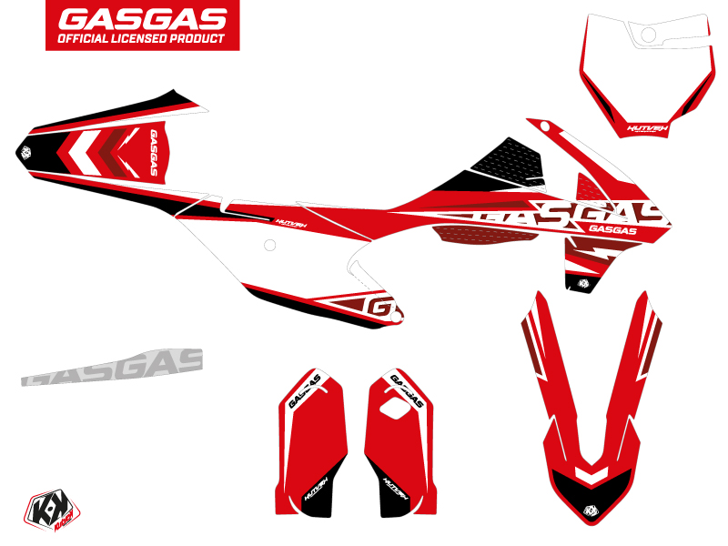 Kit décoration motocross KUTVEK GASGAS MC 85 Flash noir - vue 2