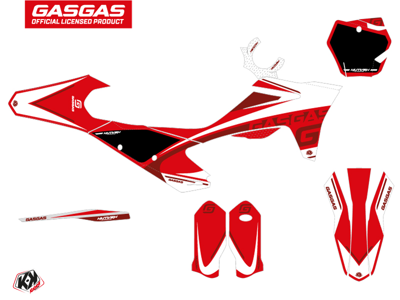 Kit Déco Moto Cross Rush GASGAS MCF 250 Rouge KUTVEK - vue 2