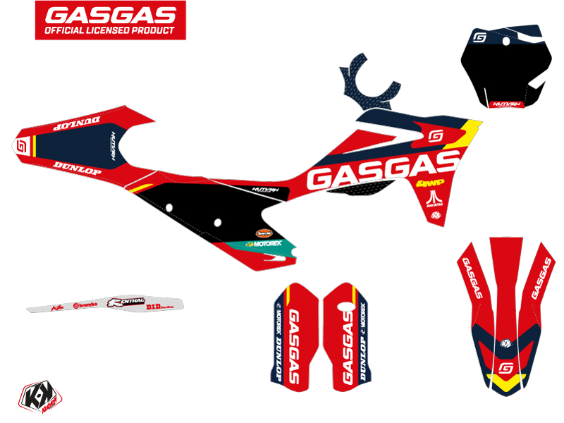 Kit de décoration KUTVEK SX-K21 GasGas MCF 250 rouge - vue 2