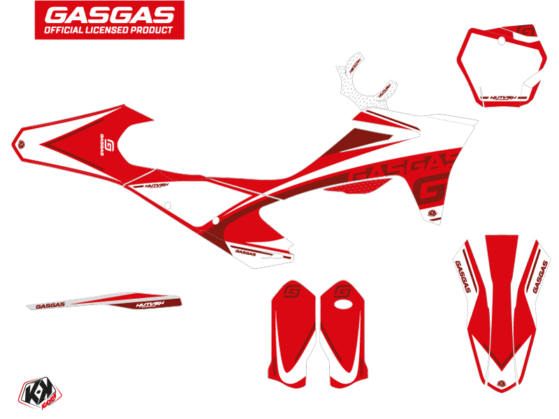 Kit Déco Moto Cross KUTVEK Rush GASGAS MCF 450 Rouge - vue 2